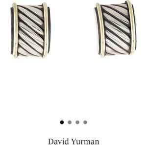David Yurman- cable classics cigar band earclips